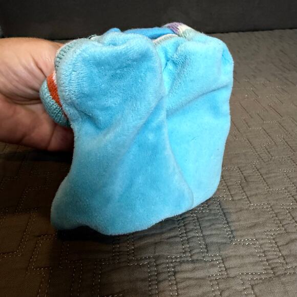 Beastly Booties Rich Frog Blue Baby Slippers Socks Sea Bird Infant 0-6 Months - Picture 5 of 9